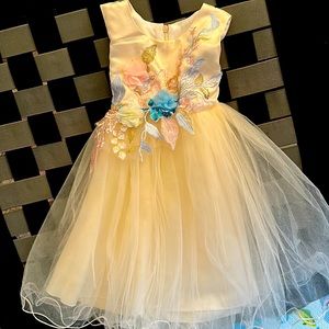 Beautiful dress! Worn only once for my daughter birthday pictures!